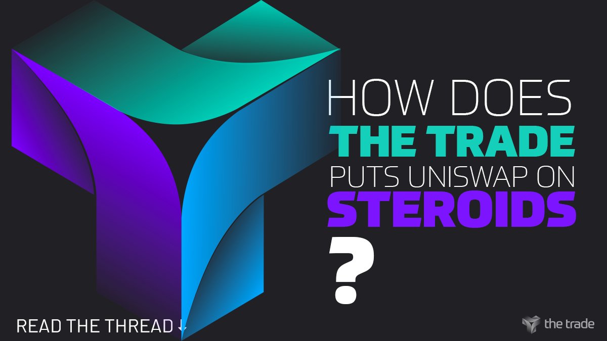 TheTradeOrg's tweet image. The @thetradeorg protocol is an innovative toolkit for decentralized trading and effective capital usage on Uniswap.
What does that mean and why is it important?
A thread!🧵
