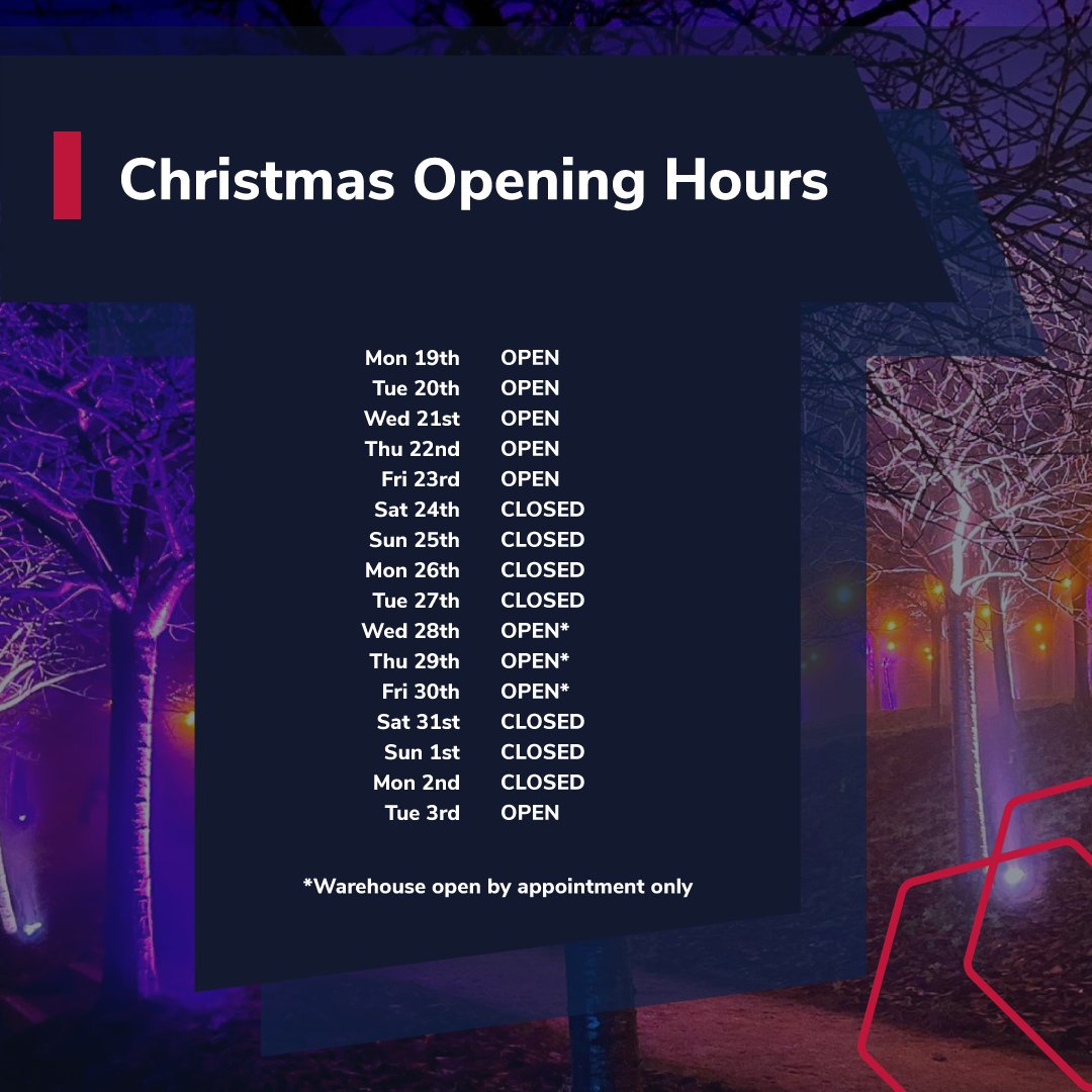 In order to give our staff some hard earned time off we're dropping down to minimal staffing over the festive period
We are available for urgent tech support for any of the shows that are currently live
For any NYE/NYD rentals or purchases drop us an e-mail info@axiomevents.co.uk