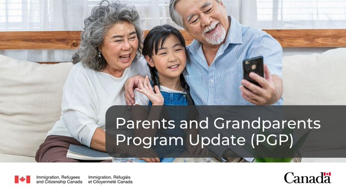 CitImmCanada's tweet photo. If you received an Invitation to Apply for the Parents and Grandparents Program (PGP), you have until December 24, 2022, 11:59 pm EST to submit your application online in the Permanent Residence Portal: https://t.co/qQyZupkyCX https://t.co/3epjBECAl7