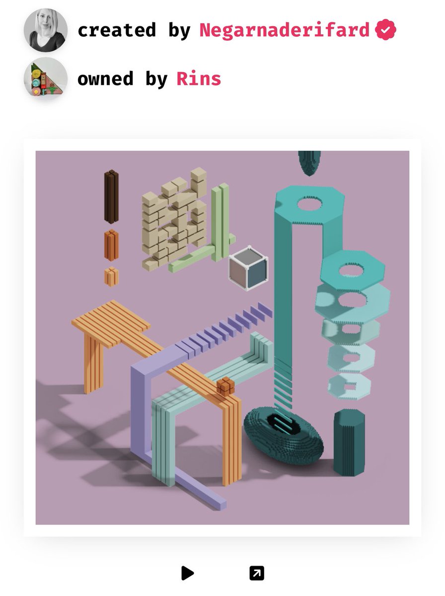 And to celebrate these sales, I bought myself this beautiful and cool artpiece! By <a href="/Negar__1993/">Negar Naderi Fard 🇮🇷</a>

#NFTCollections #NFTartwork #nftartist #artcollection #fxhash