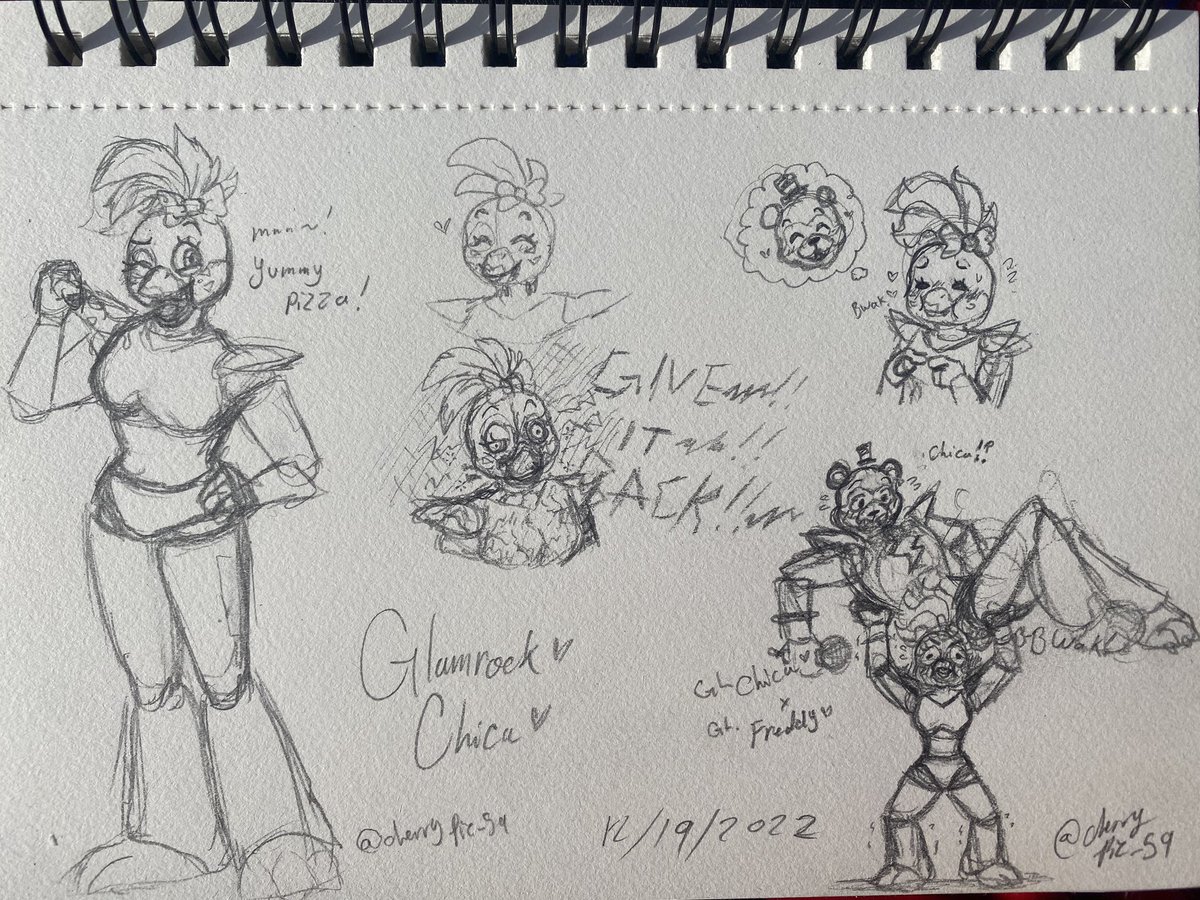 pie_59's tweet photo. Teehee 

I drew a bit more if her :3
And plus Freddy and chica moments too 🤭💖 https://t.co/uOxIldSN3n