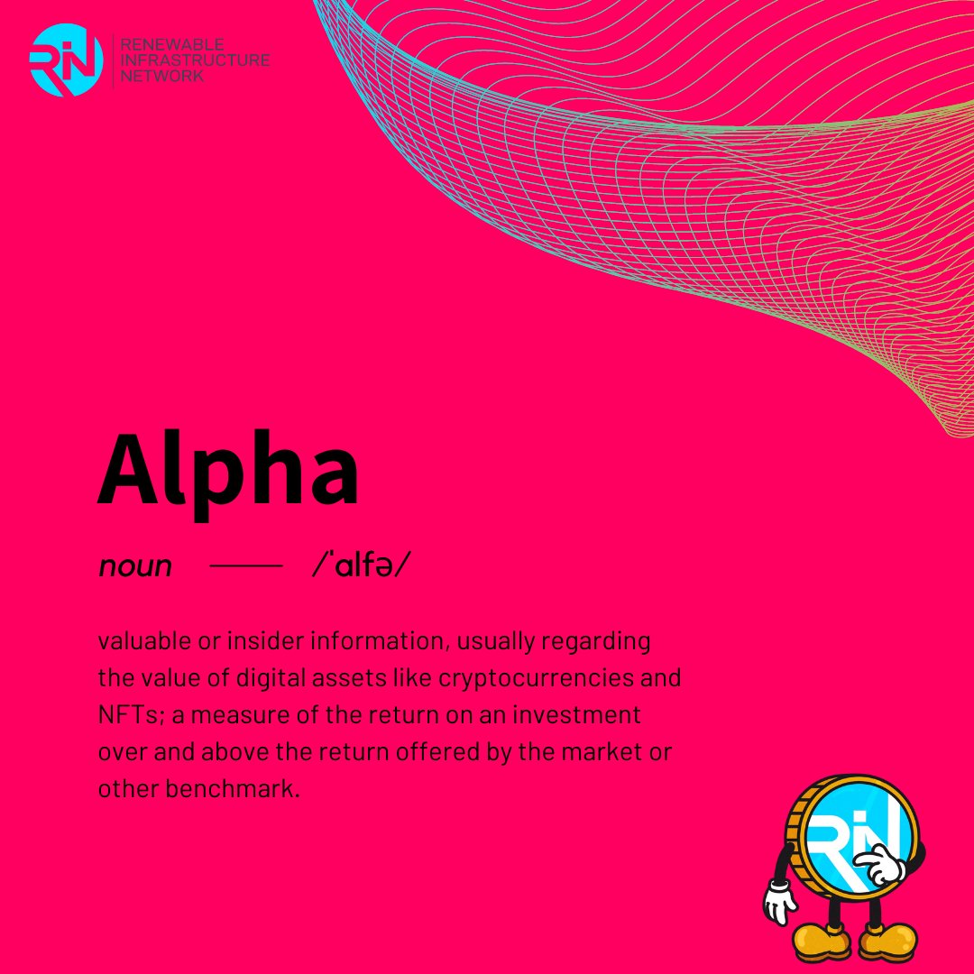 RincoinOfficial's tweet photo. It's our last #Web3Wednesday before 2023!

This week it's "Alpha".

What web3 term would you like us to define for next year's Web3 Wednesday ? Let us know in the comments!

#web3 #rincoin #crypto #blockchaintech #renewableenergy #blockchain #ico #ieo #ifo #ido #bnb #bitcoin https://t.co/CrT3Nf5fWP
