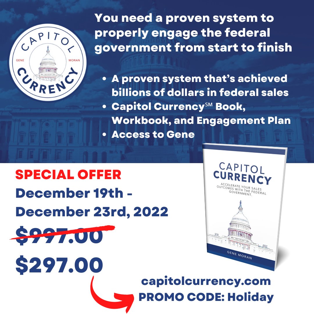 Master selling to the federal government. In your own learning style. At your own pace. #govcon #federalsales #lobying #defenseindustry #governmentcontracts