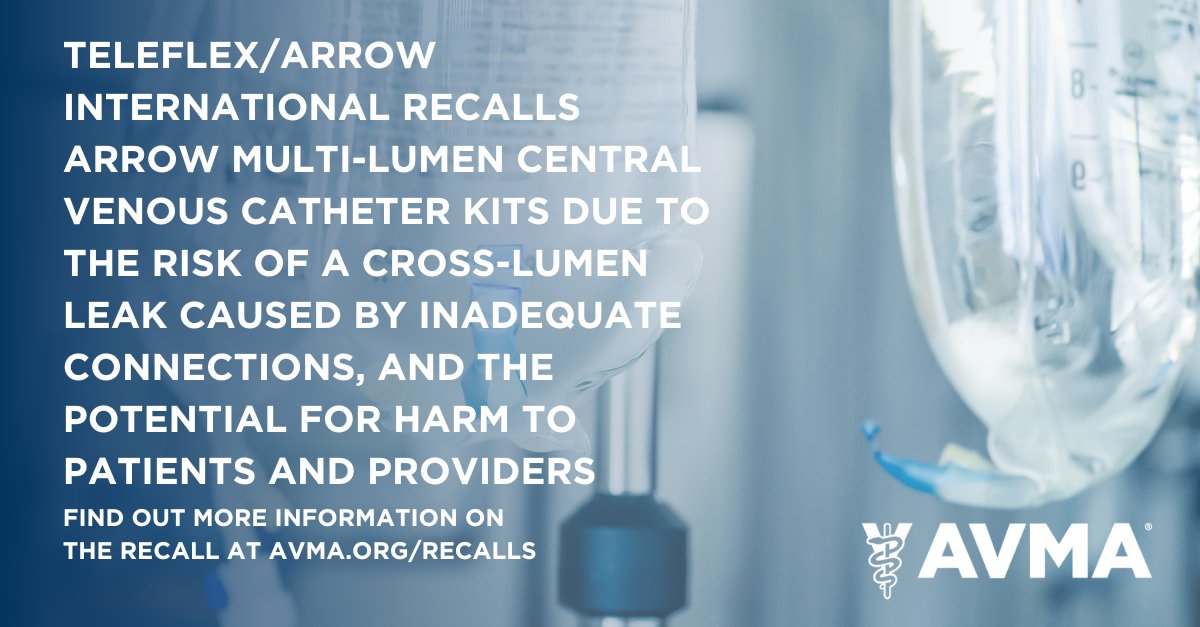 AVMA Recall Watch on Twitter "RECALL ALERT Teleflex and their
