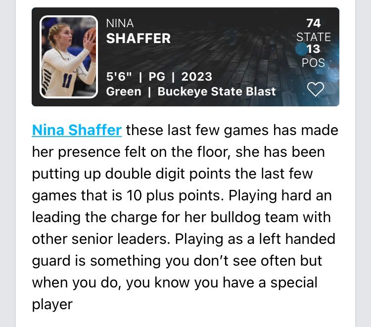 Buckeye Blast - Scarlet (@23blastscarlet) on Twitter photo <a href="/_ninashaffer_/">Nina Shaffer</a> <a href="/The_Blast_AAU/">Buckeye State Blast Girls Basketball</a> <a href="/_ninashaffer_/">Nina Shaffer</a> <a href="/The_Blast_AAU/">Buckeye State Blast Girls Basketball</a>