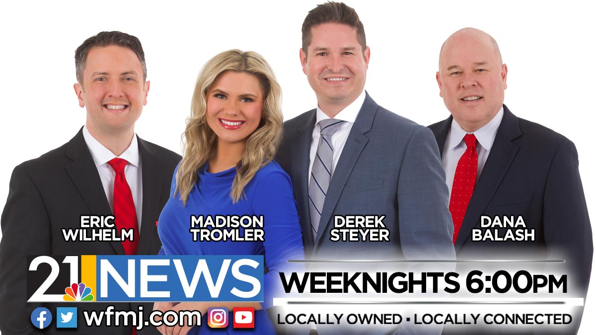 WATCH 21 NEWS 6 P.M. LIVE NOW:  You can watch on https://t.co/Wa6UBGhHc0, the 21 News app, Peacock, and all your streaming devices. https://t.co/TjgLBhjoR1