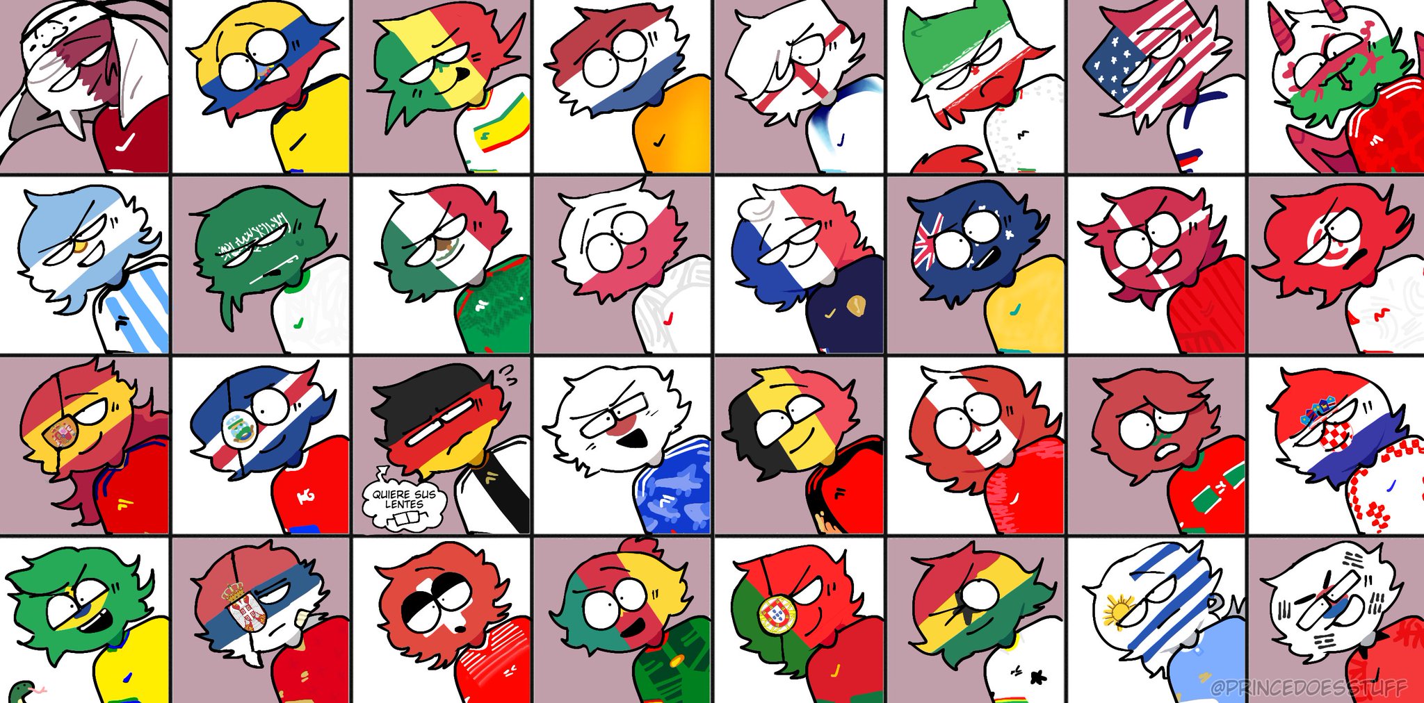 Countryhumans React To Fifa World Cup Qatar 2022, Late