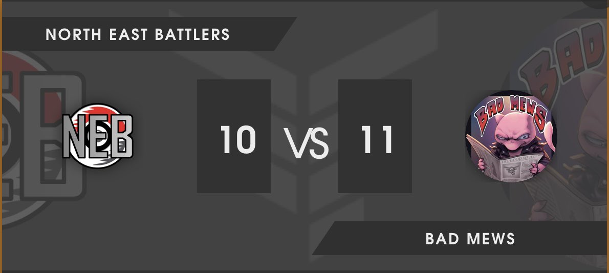 GG <a href="/NEBattlers/">North East Battlers</a> 👊🏼
No captain, No problem. Vice captain <a href="/Kumgematths/">Kumgematths</a> steps in when we needed him the most to pull off the 🧹 of the ages to tie it 9-9. <a href="/Munchlax2000/">Munchlax2000</a> ice cold ooof, clutches it with his 2-1.
This <a href="/FrostFire14/">FrostFire14</a> kid needs to relax. 3 sweeps ffs 🤦🏽‍♂️
#arenafactions