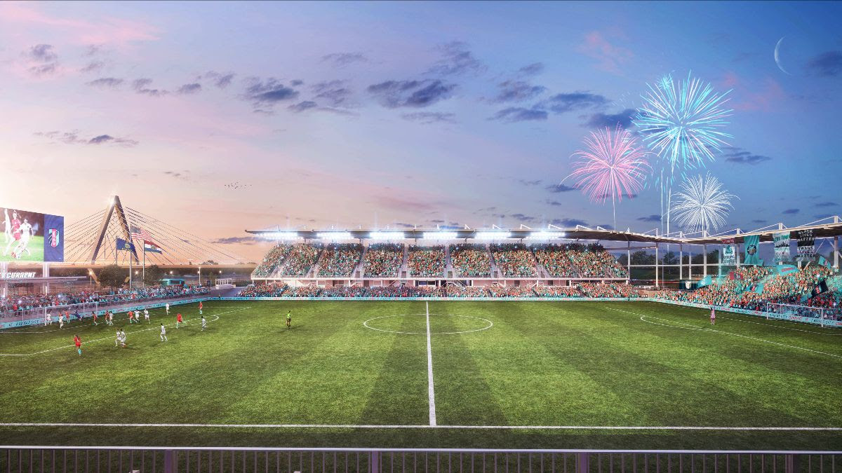 GeneratorStudio's tweet image. ICYMI, no seat in the @thekccurrent stadium will be more than 100 feet away from the pitch. #TealRising #GeneratorStudio