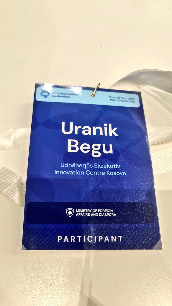 Great evening &amp; discussion with our respected Ambassadors <a href="/FarukAjeti/">Faruk Ajeti</a> in #Berlin and Amb. <a href="/Mehdi_Halimi_/">Mehdi Halimi</a>  #Paris as well as with Minister Liburn Aliu and our partner <a href="/AbetareG1/">AbetareG</a> from @ipkofoundation. <a href="/MFAKOSOVO/">MFA Kosova 🇽🇰</a> organized 6th Ambassadors Conference in Prishtina.