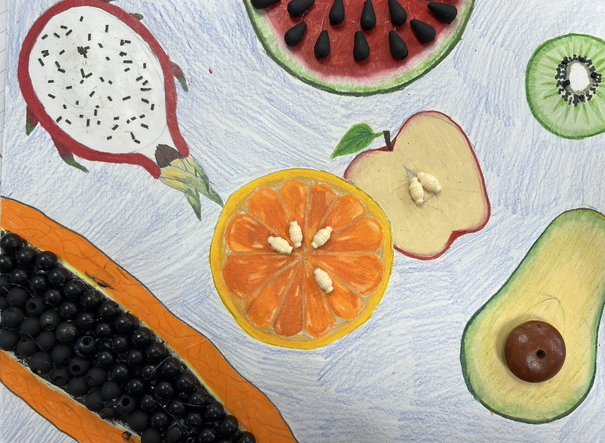 Art_Mrs_Greiner's tweet photo. Some fun mixed media artwork before break! @CTBarkalow #paperquilling #crayonmelting #foundmaterials https://t.co/AAxyFbRaxR