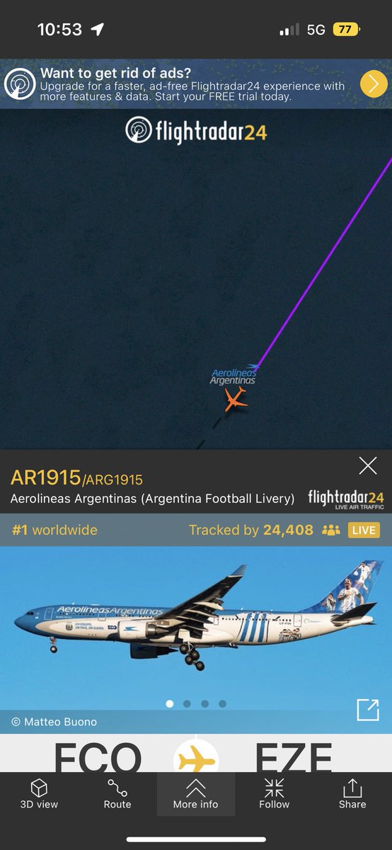 Tuti052004's tweet photo. They’re coming home🏆🇦🇷 #AR1915 https://t.co/C9UMlDXc2y