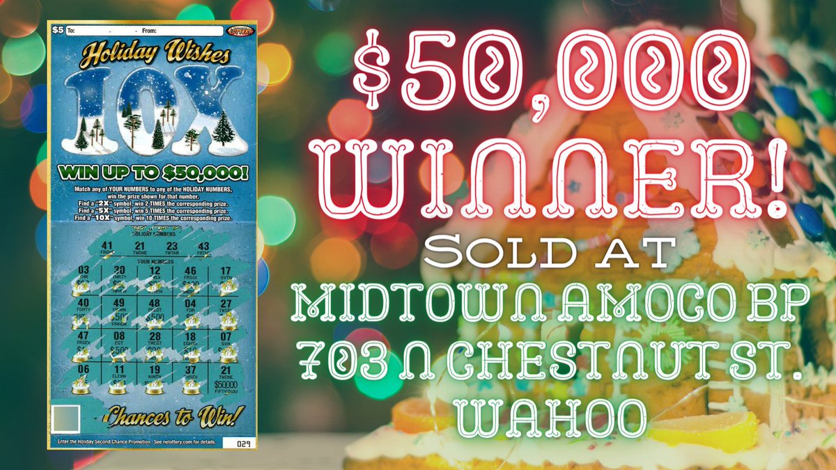 Nebraska Lottery on Twitter "One lucky player who bought this Holiday