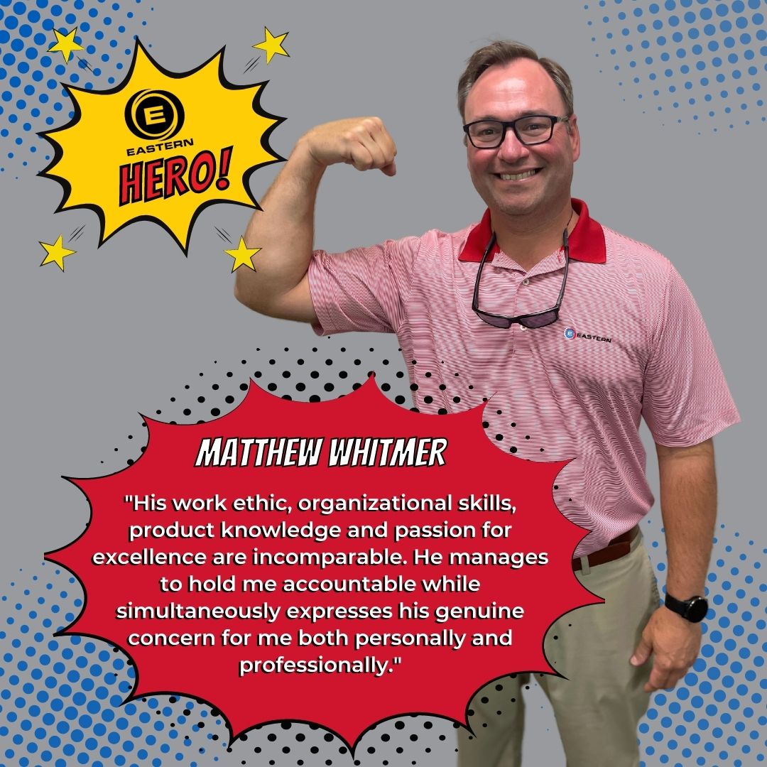 EasternFirst's tweet photo. This week Matthew Whitmer joins the ranks of Eastern Heroes. His co-workers say in addition to his work ethic, Matthew expresses genuine concerns for both their personal and professional lives.
#easternheroes #easternfirst #easterncares #hero #workethic #respect #pvf https://t.co/SA9rmqaLPk