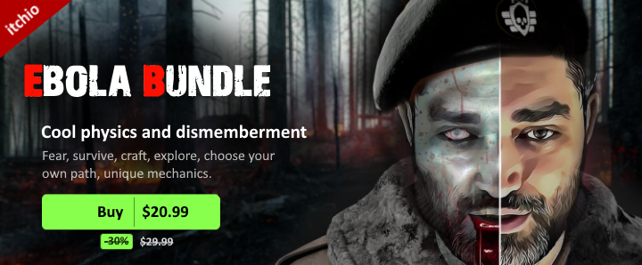 IndiGameStudio's tweet photo. A bundle by indie.games-studio, $20.99 for EBOLA 2, EBOLA 3 https://t.co/wa7PLgs9xl #indiegames через @itchio 
#itchiowintersale #ScreenshotSaturday #indiedev #gamedev #indiegame #games #UnrealEngine4 #SurvivalHorror  #ResidentEvil https://t.co/ZU0Fe59bZO
