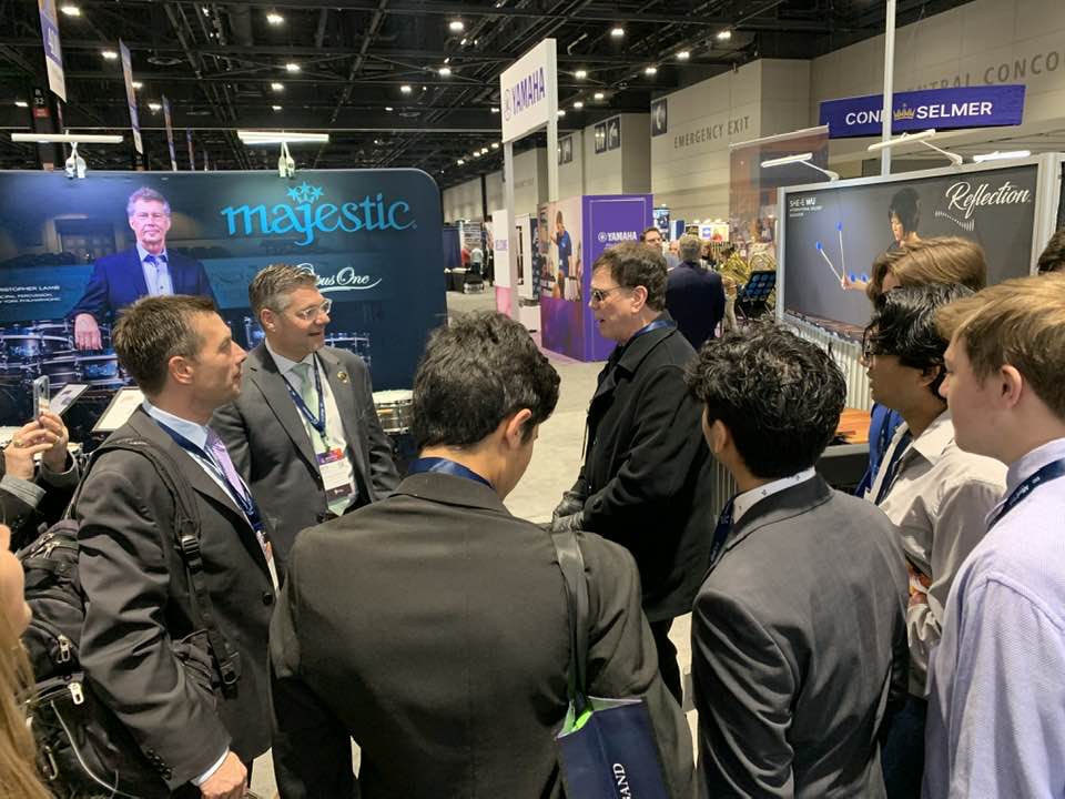 xobrass's tweet photo. XO artist Roger Ingram drawing a crowd at our booth at @midwestclinic #xobrass #midwestclinic https://t.co/UypKwD8zEE