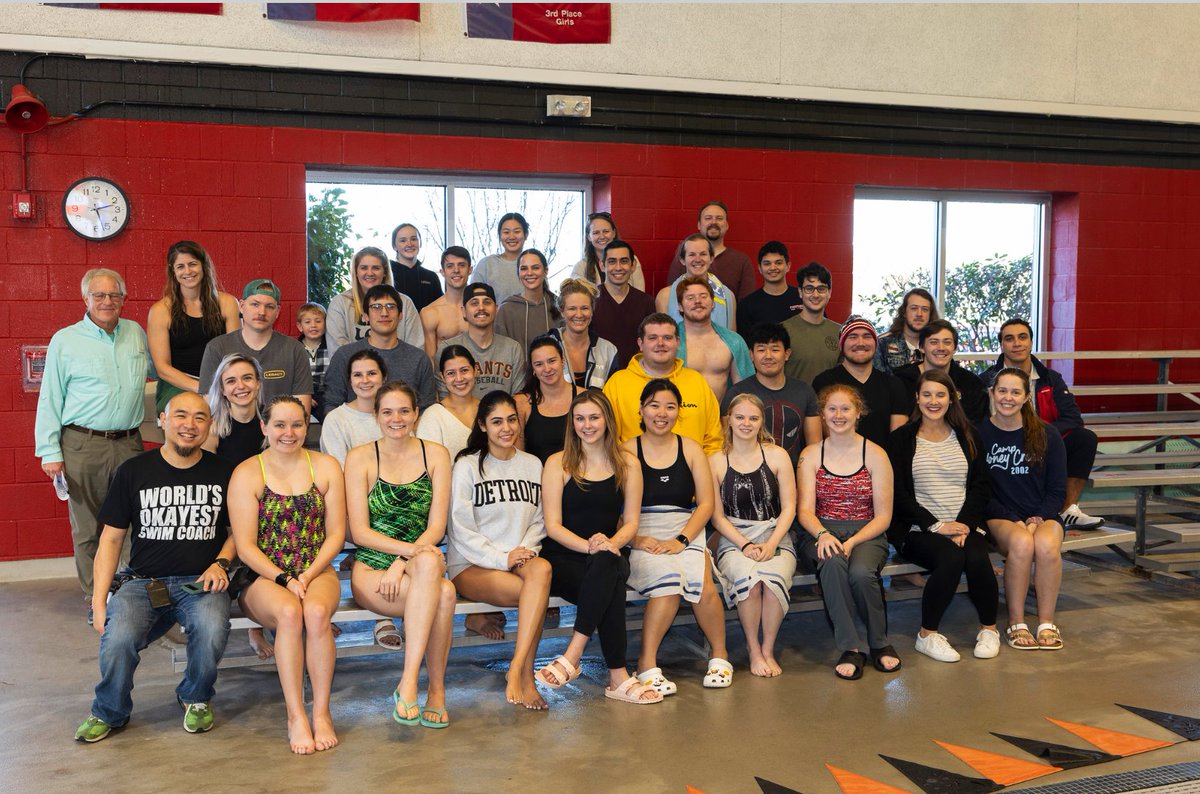 GCISD's tweet photo. This weekend, the @GCISDSwim team held its first alumni meet. They had swimmers and divers from the class of 1998 all the way to the class of 2022. What a great way to connect current athletes with former team members! #WeAreGCISD @Jau548 https://t.co/SzW897iXay