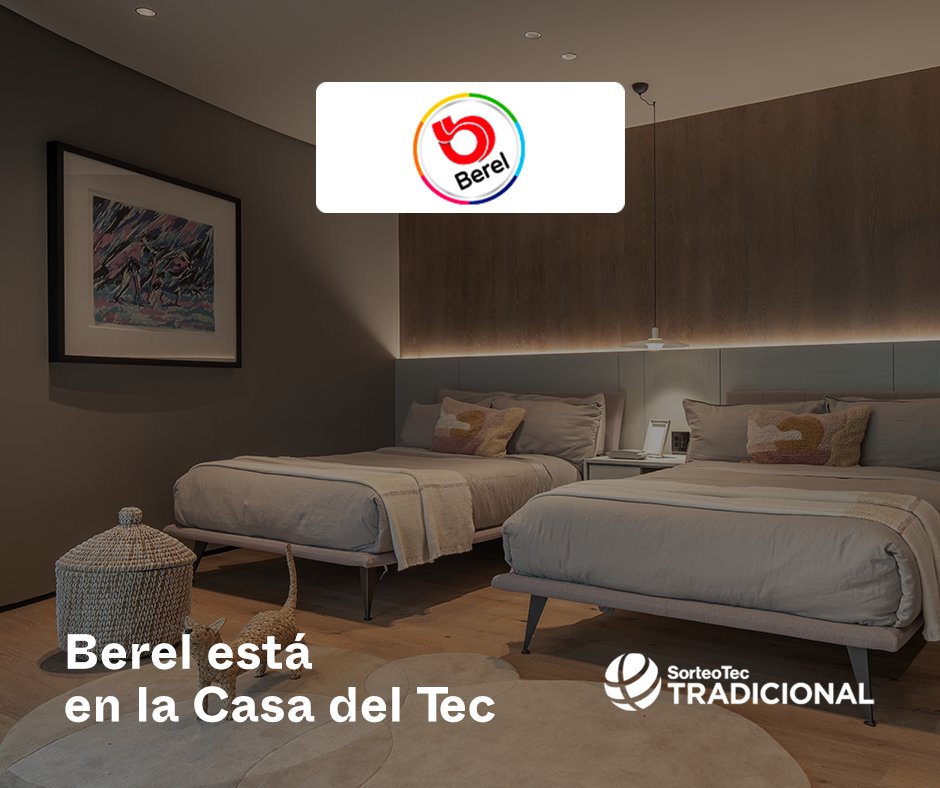 SorteosTec's tweet photo. Pinturas @GrupoBerel está en la Casa del Tec…
Los colores de la #CasaDelTec, son de Berel. Cuando llegar a casa significa #vivir con #tranquilidad, los #colores suaves son un factor fundamental. Por eso los espacios más íntimos de #CasaElemental, llevan la #pintura de Berel. https://t.co/6Uuvr67nWo