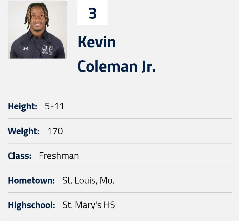 FarrellPortal on Twitter "Jackson State true freshman WR Kevin Coleman