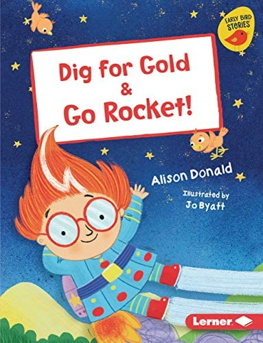 mcpl1965's tweet photo. A pirate and his dog dig for treasure, and a scientist's rocket takes him from the store to the park and beyond. These silly stories help young readers develop their reading skills while having fun. #EasyReaderFiction #AlisonDonald #JoByatt #LibrariesAreAwesome https://t.co/KMcgxr75oc