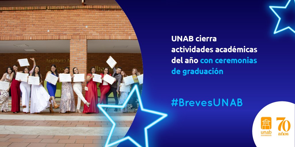 unab_online's tweet photo. #BrevesUNAB | ¡Se viene una de las ceremonias más bonitas del año! 👩🎓👨🎓 Mañana martes, 20 de diciembre, tenemos una jornada de #GradosUNAB muy especial 🤩. Conoce la programación : https://t.co/9gDfwWux3V https://t.co/XCNF2VReKl
