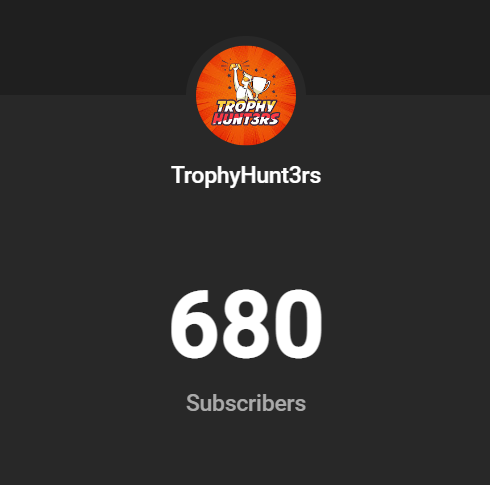 trophy_hunt3rs's tweet photo. @WeSoUnderRated We reached 680 subscribers on the road to 1000! https://t.co/98dR8A4UdI