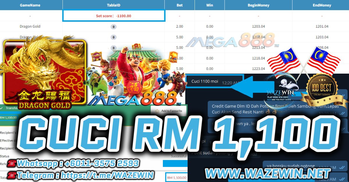 WazewinO's tweet photo. Perghhhh ‼️Mesin Wazewin Meletop‼️💥
Cuci RM1,100 Tanpa Seminit Di Ⓜ️MEGA888Ⓜ️
**Bossku Main Game 🐉DRAGON GOLD🐉**

Terbaik pejuang handalan 🔥🔥
Makin Hari Makin Padu‼️ Bossku Mantap‼️
#Mega888 #918Kiss #Pussy888
#WazeWin #PastiCuci #AntiKencing 
https://t.co/LTlJddfLRj https://t.co/TM8ATmyRNs