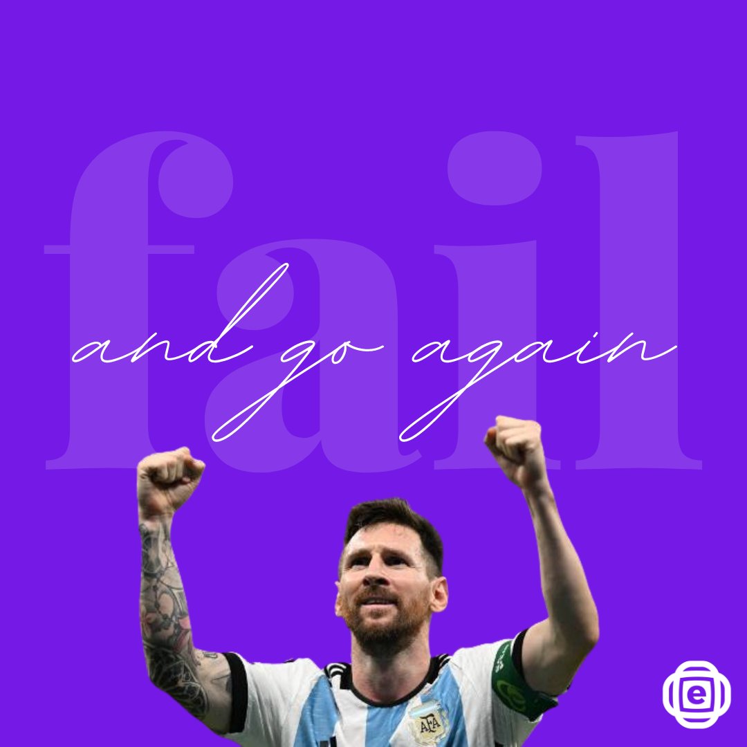 #Messi is inarguably one of the best football players of all time. It took him 16 years + 5 World Cups to finally attain the Trophy that eluded him for so long.  His journey a great reminder to us that #failure is part of every journey. 

#worldcup2022 #success #successmindset