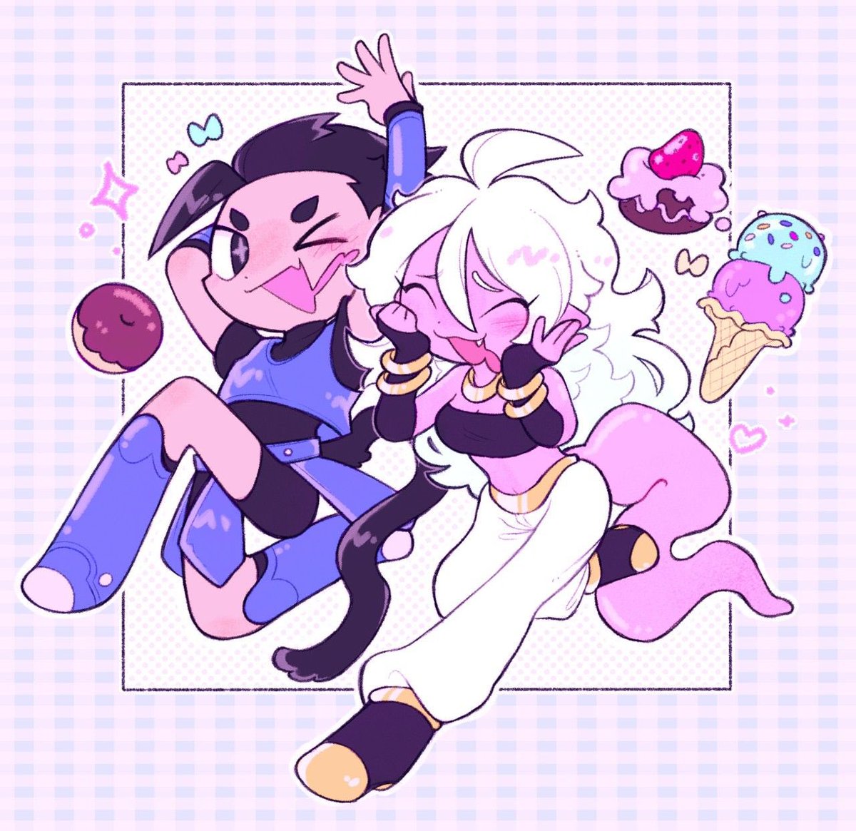 *Me and android 21* hehe