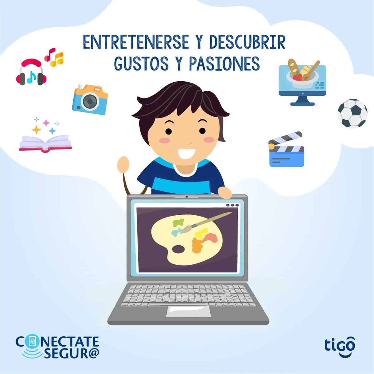 IralaPenny's tweet photo. Internet es una herramienta muy beneficiosa si se la utiliza de manera responsable y segura📱💯
Te mostramos algunos ejemplos ✅ para que los niños/as y adolescentes puedan crear, divertirse y aprender a través de la tecnología‼️🌐
#ConectateSeguroTigoPy https://t.co/FrXzq2q3Fn