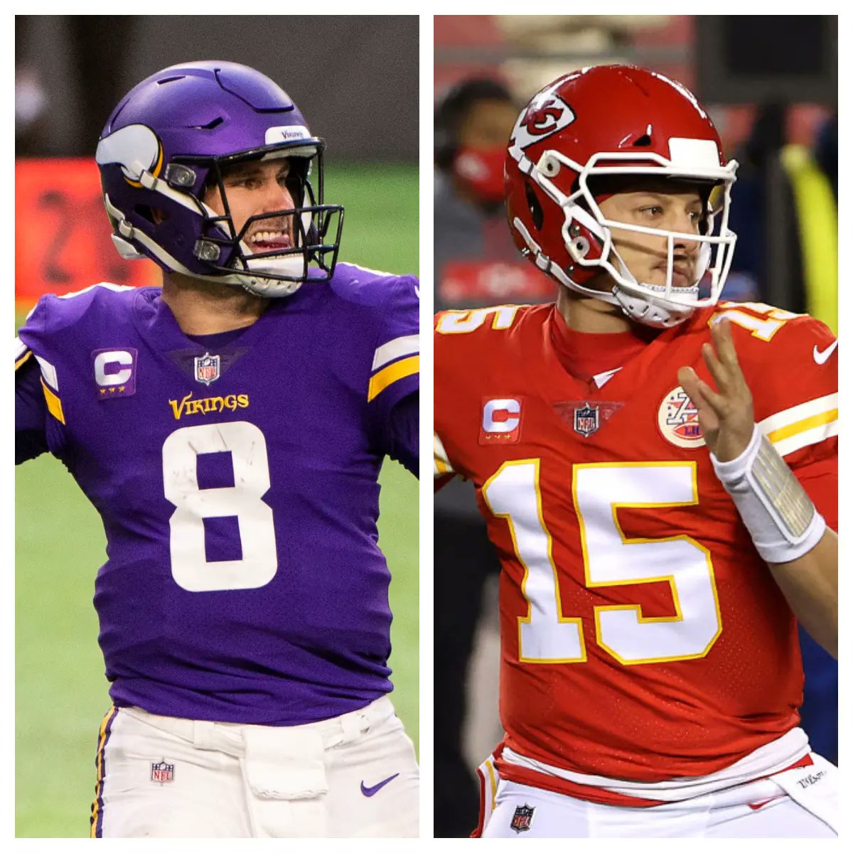 adampatrickNFL's tweet photo. One of these players is the only QB in the NFL to throw for at least 425 yards in multiple games this season and the other is Patrick Mahomes https://t.co/PvbFIOXWrf