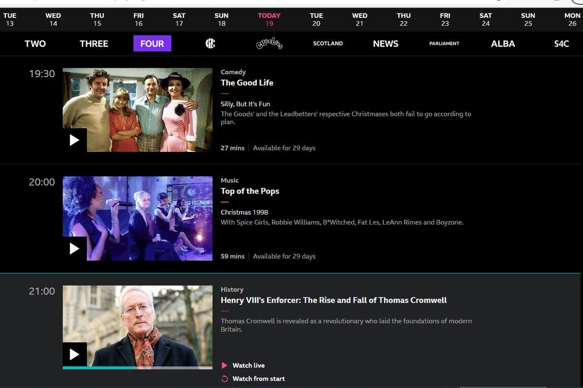 kiahjedi's tweet photo. On what other channel can you watch an episode of The Good Life, followed by Top of the Pops and a documentary on Thomas Cromwell? I love BBC Four! It's the best of BBC and mustn't close. #bbcfour #bbc4 #savebbcfour #savebbc4 @BBCArchive @TOTPFacts @kateawalsh @TheDavidVickery https://t.co/pdnNetF6ZE