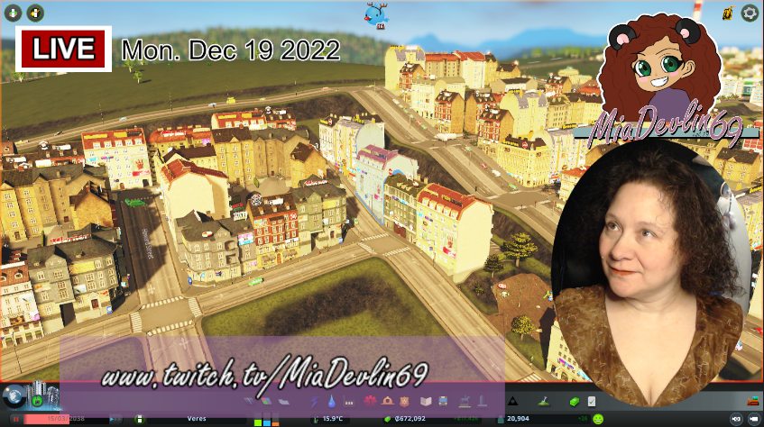 MiaDevlin69 is now Live playing #CitiesSkylines
No Mods: Veres is the Cities. Mia is creating.  
Ep 4
twitch.tv/MiaDevlin69 

#twitch #twitchstreamer #streamer #twitchaffiliate 
#canadianStreamer #twitchgirl #live #torontoStreamer