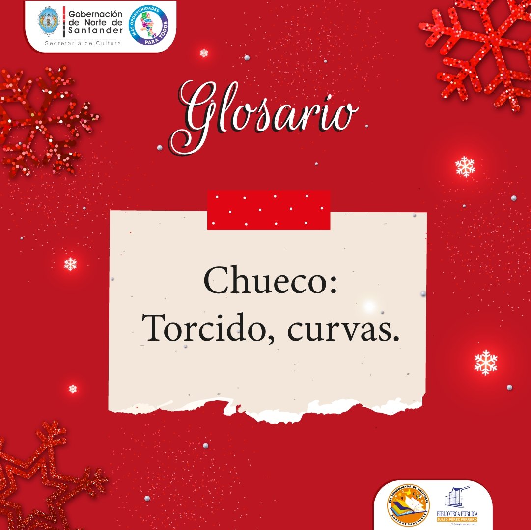 🤗🧑🏽‍🎄Rescatemos nuestros saberes culturales a través de las palabras como parte de nuestro patrimonio inmaterial. ✨🎄
🙌🏻¿Qué palabras son típicas en tu municipio? 

#nortedesantander #glosario #biblioteca #colombia 
<a href="/GoberNorte/">Gobernación de Norte de Santander</a> <a href="/RNBPColombia/">Red Nacional de Bibliotecas Públicas de Colombia</a>