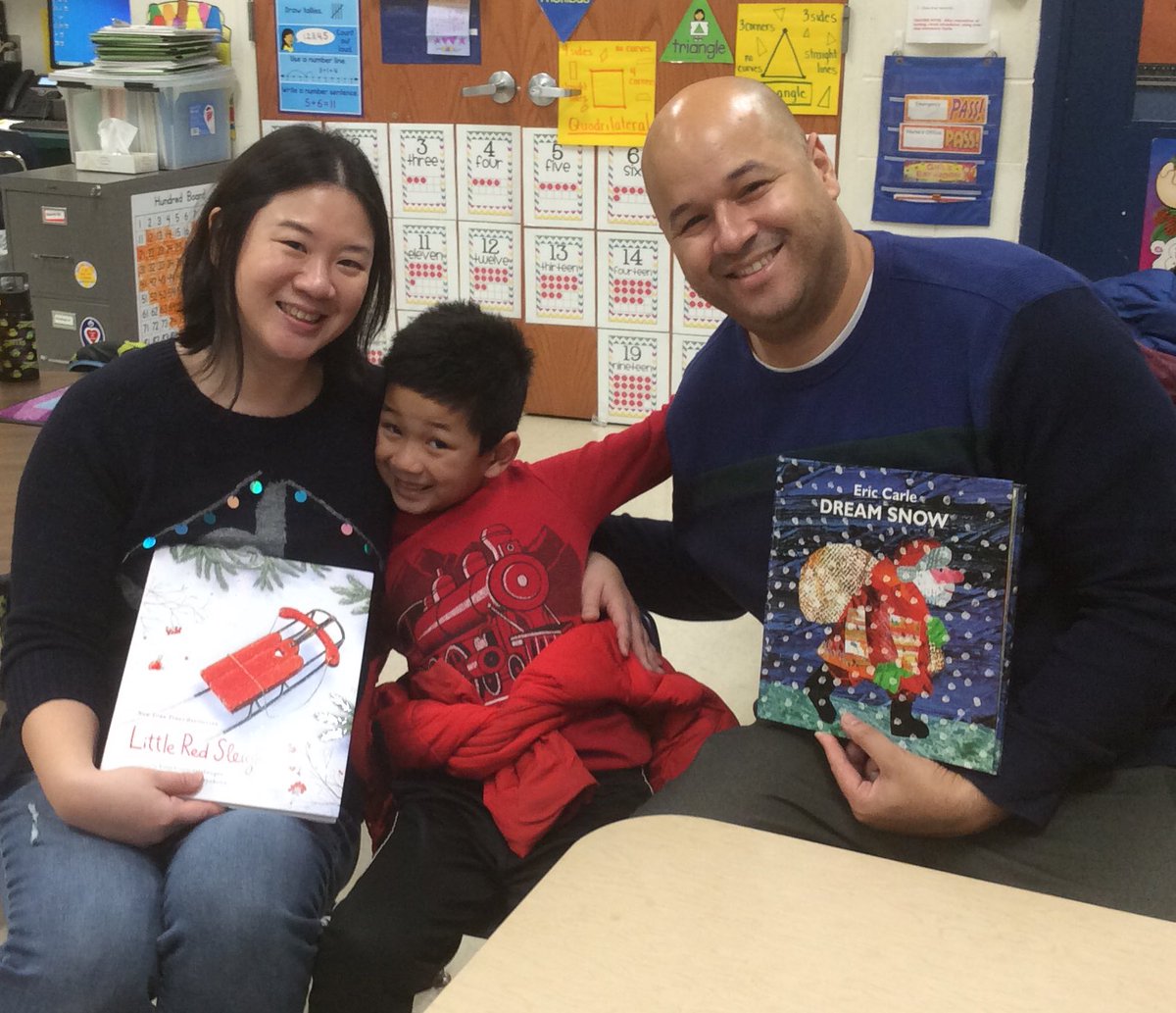 tchanatski's tweet photo. You know you are in for a treat when the mystery readers show up with 2๏ธโฃ amazing books to share!!๐๐
๐ป๐ทโค๏ธ@Hubbard_School #determination #littleatatime #musicalbook #HappyHolidays2022 https://t.co/ytPbX4axGD