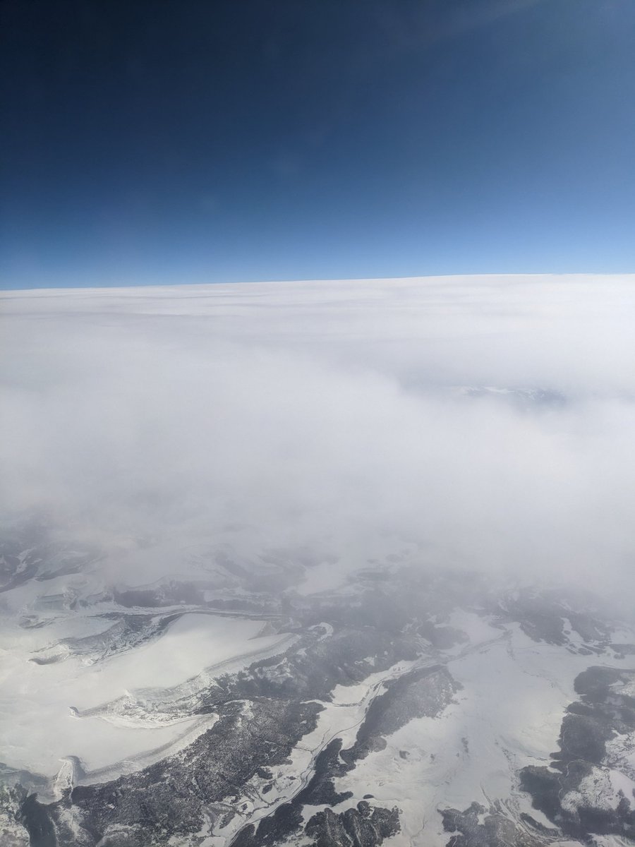 This was pretty neat. The skyline above the Rockies on yesterday's <a href="/SouthwestAir/">Southwest Airlines</a> flight