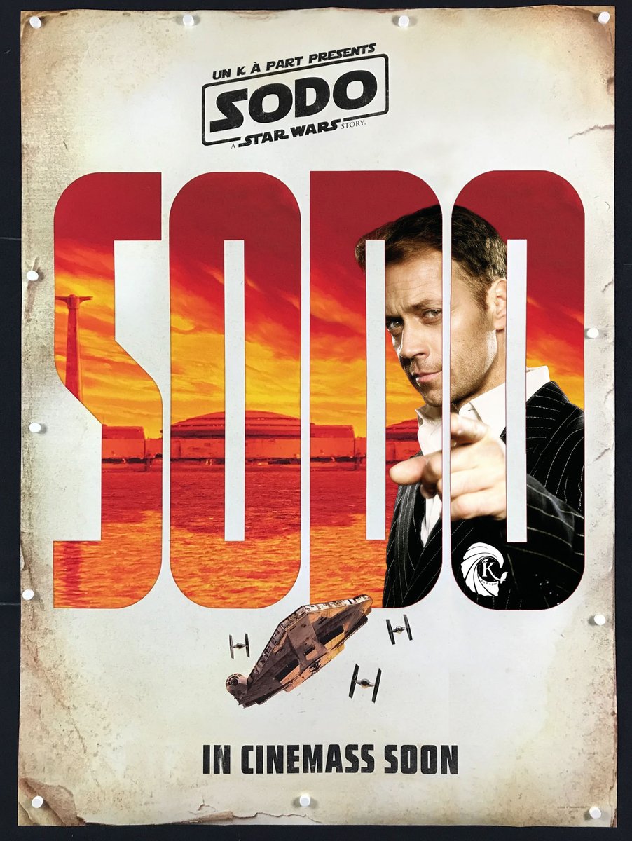 FredKunopes's tweet photo. Remake de l'affiche de #Solo A #StarWars Story.
Tu changes une lettre, c'est plus du tout le même film. https://t.co/ybTbPdEhsx