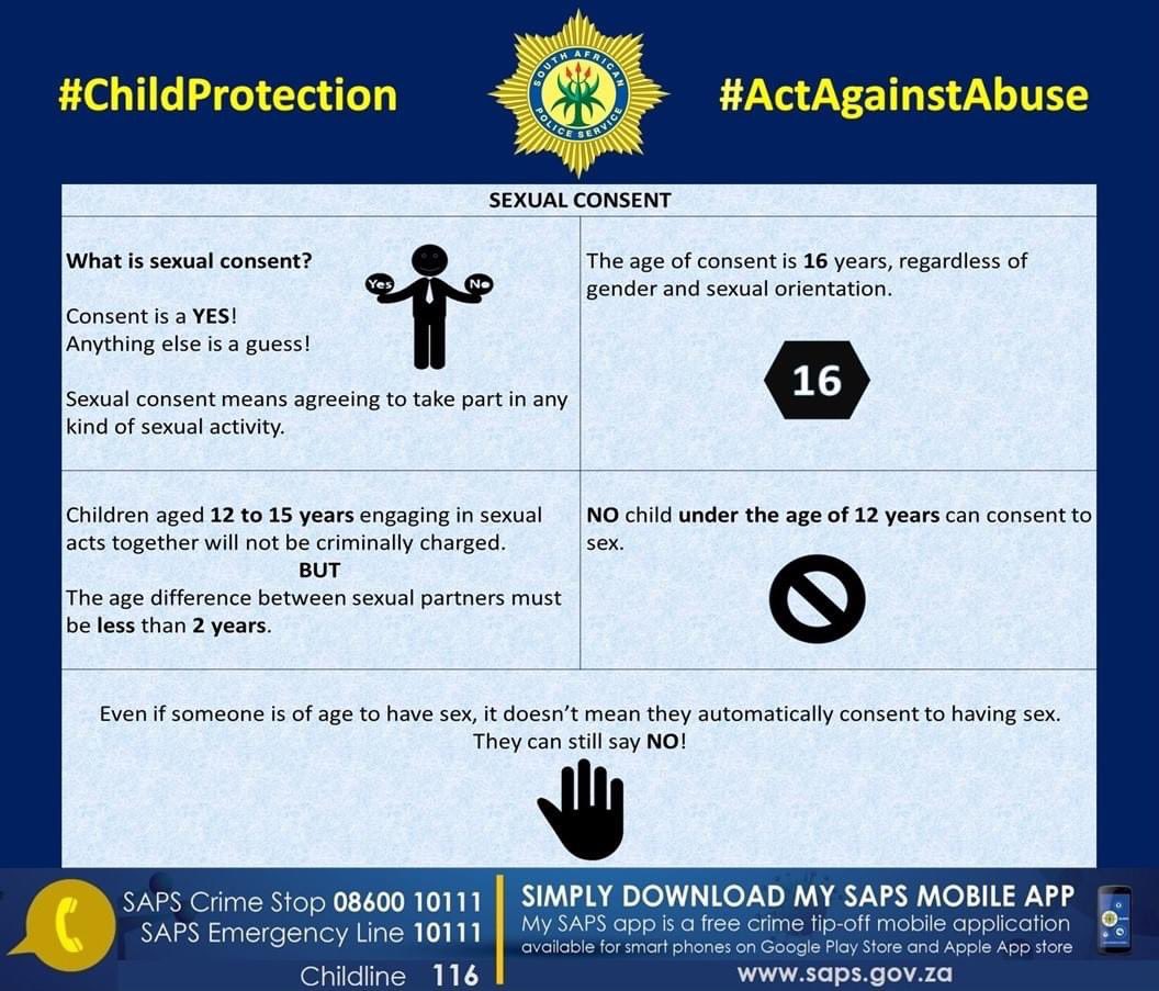 Let us all play our part by always putting the safety of children first. It is the festive season and schools are closed. Do not lose sight of your children #ActAgainstAbuse #ChildProtection
