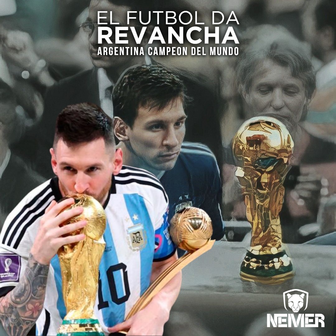 NemerSport's tweet photo. SIEMPRE DA REVANCHA!
ARGENTINA CAMPEÓN DEL MUNDO 🇦🇷🇦🇷🇦🇷🇦🇷

YA GANAMOS LA TERCERAAA ⭐⭐⭐
YA SOMOS CAMPEON MUNDIAL 🎶🎶
#FIFAWorldCup #Messi𓃵 #Qatar2022 #ArgentinaCampeonDelMundo #Messi #LionelMessi𓃵 https://t.co/r1SRgUrBPI