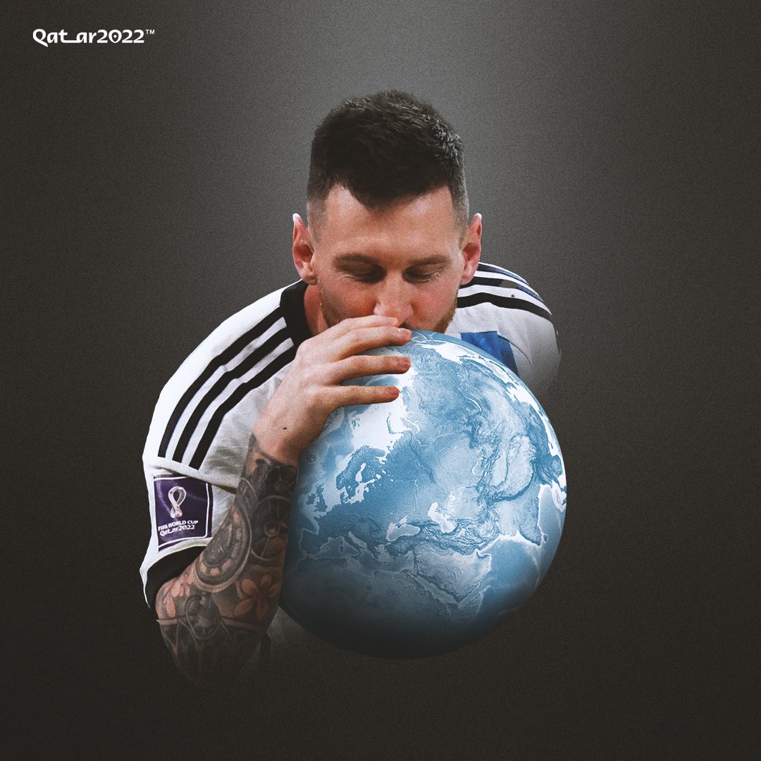 roadtoqatar_es's tweet photo. El mundo se tiñó de celeste y blanco por amor a Messi. 🗺️🇦🇷🏆 #Qatar2022 https://t.co/BetZyY2bQI