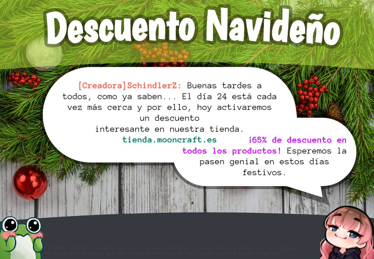 DESCUENTO EN NUESTRA TIENDA | Con fecha límite oculta

Buenas tardes chicos, el día de hoy estaremos colocando en nuestra tienda descuento de 65% en toda nuestras categorías. Aprovecha y no esperes más para comprar lo que más quisiste.

🏺 NUESTRA TIENDA: tienda.mooncraft.es