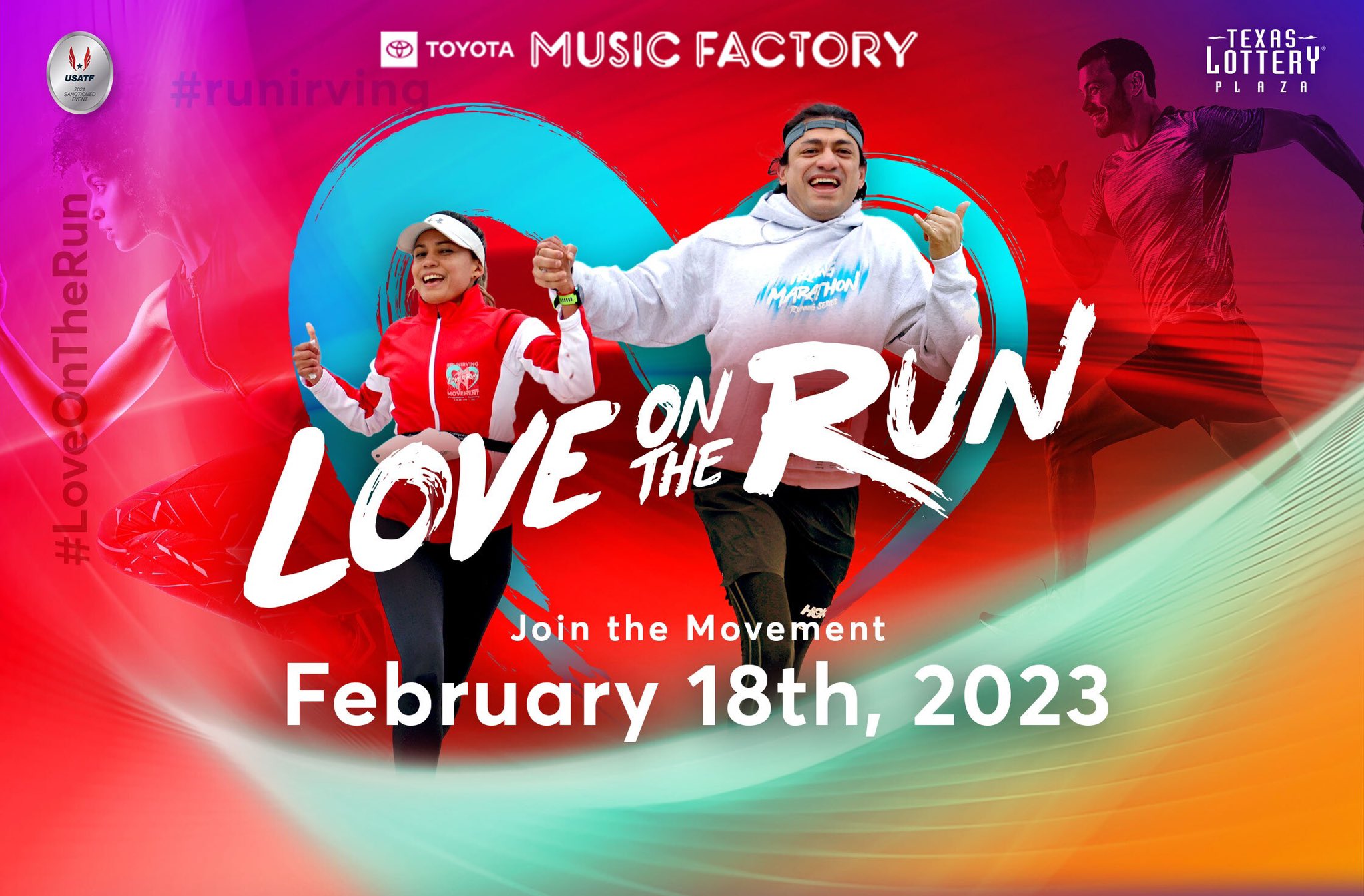 Love On The Run Half Marathon in Irving at The Plaza at Toyota Music