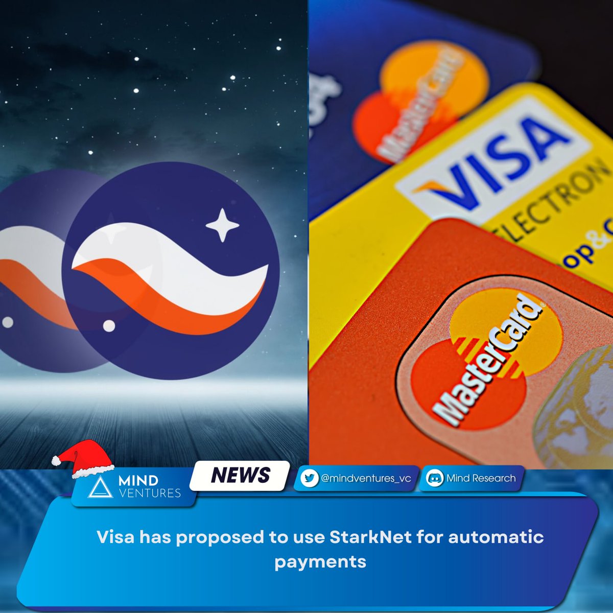 mindventures_vc's tweet photo. @Visa has proposed to use @StarkNet_io for automatic payments

#Mindventures #news #Visa #StarkNet https://t.co/oQAaYL6q1r