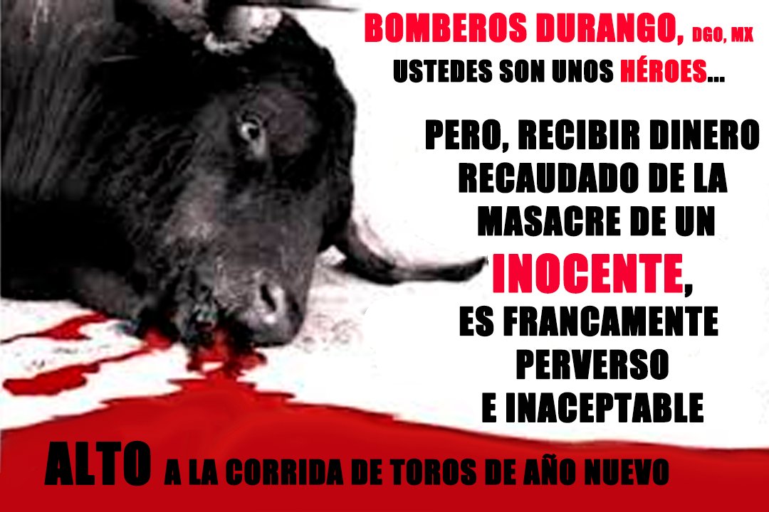 <a href="/AntitaurinosDgo/">Antitaurinos Durango</a> @DurangoPC <a href="/canal10durango/">Canal10durango</a> <a href="/SigloDurango/">El Siglo de Durango</a> <a href="/JuanJose_SAMA/">SAMA</a> <a href="/RubenCardenas10/">Rubén Cárdenas</a> <a href="/perezreverte/">Arturo Pérez-Reverte</a> <a href="/CabildoDgo/">Regidores Durango</a> momento de deslindarse!