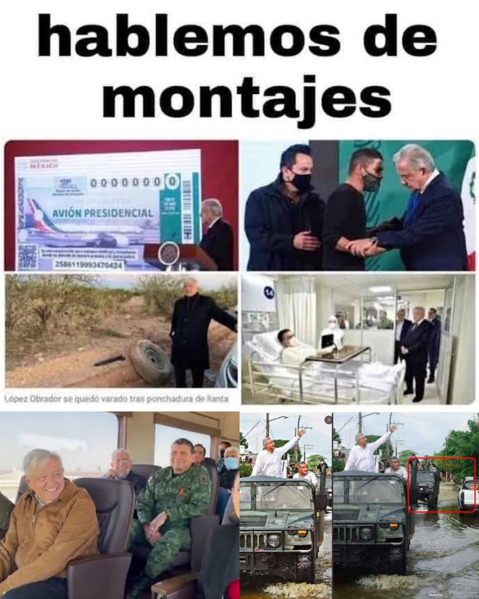 Qué si #CiroMontaje por el ataque en contra de Ciro Gómez Leyva, qué si Carlos Loret es #LordMontajes por sus investigaciones que desnudan la corrupción de López Obrador, el Kks.
Cómo que los chairos hdspm tienen ganas de hablar de montajes, pues...🫣👇