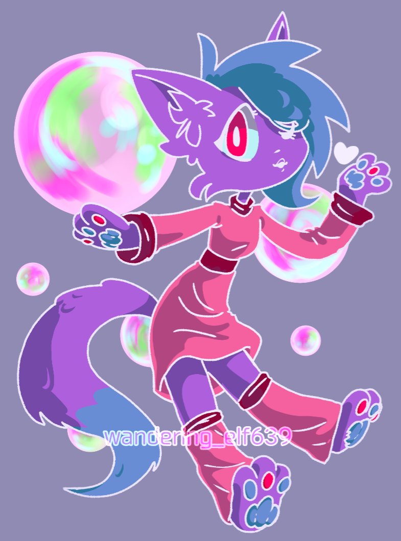 katsune_kora's tweet photo. Trying to draw again 
Sorry if the colors are too bright, I like my sparkly lights https://t.co/zrlLNIIwGr