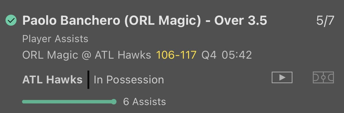 SportsStatLive's tweet photo. ORL vs ATL 1/1 ✅

5/7 Winner banchero make it look too easy with 6 and counting https://t.co/Pi3ylZ6hGl