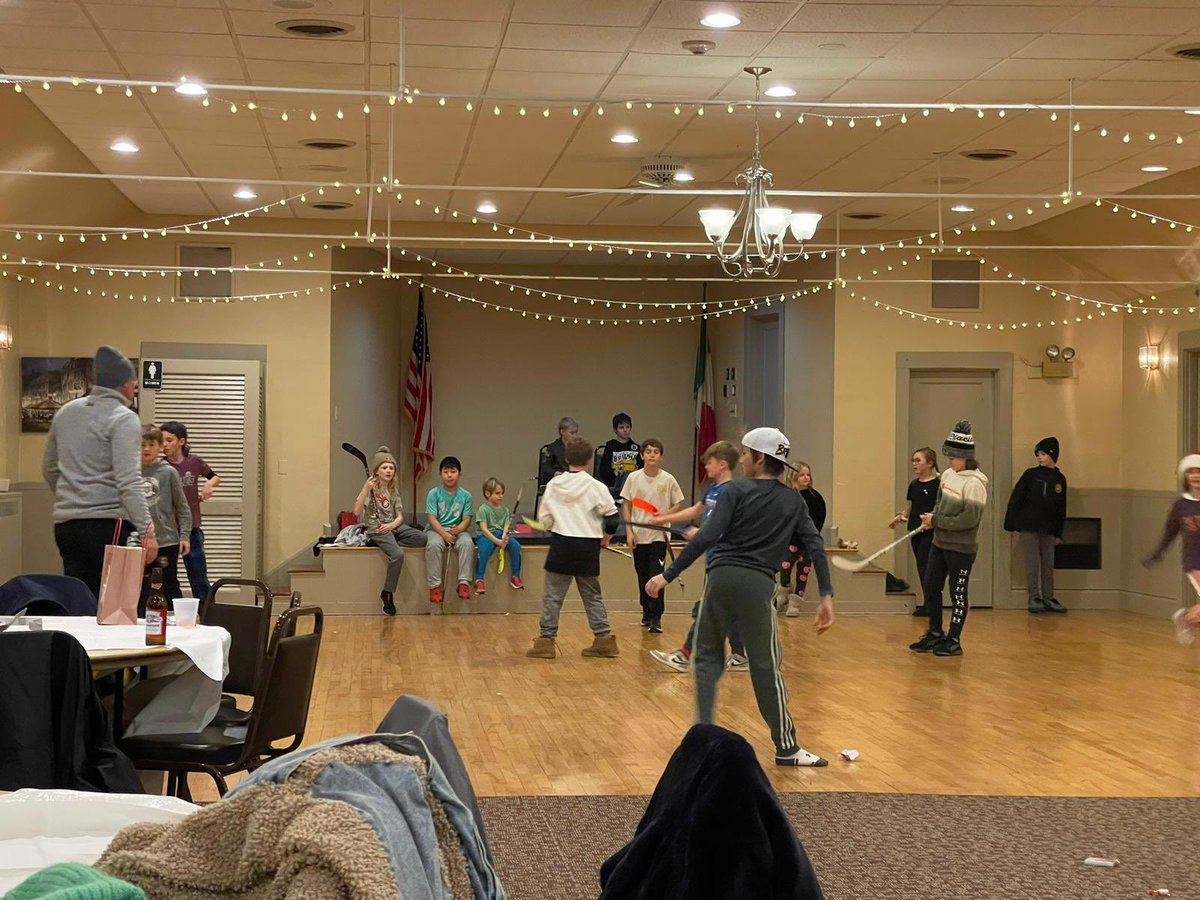 2012Eagles's tweet photo. Knee hockey tournament for the Dudes.  Only a few injuries. https://t.co/XVHYDr5vKc