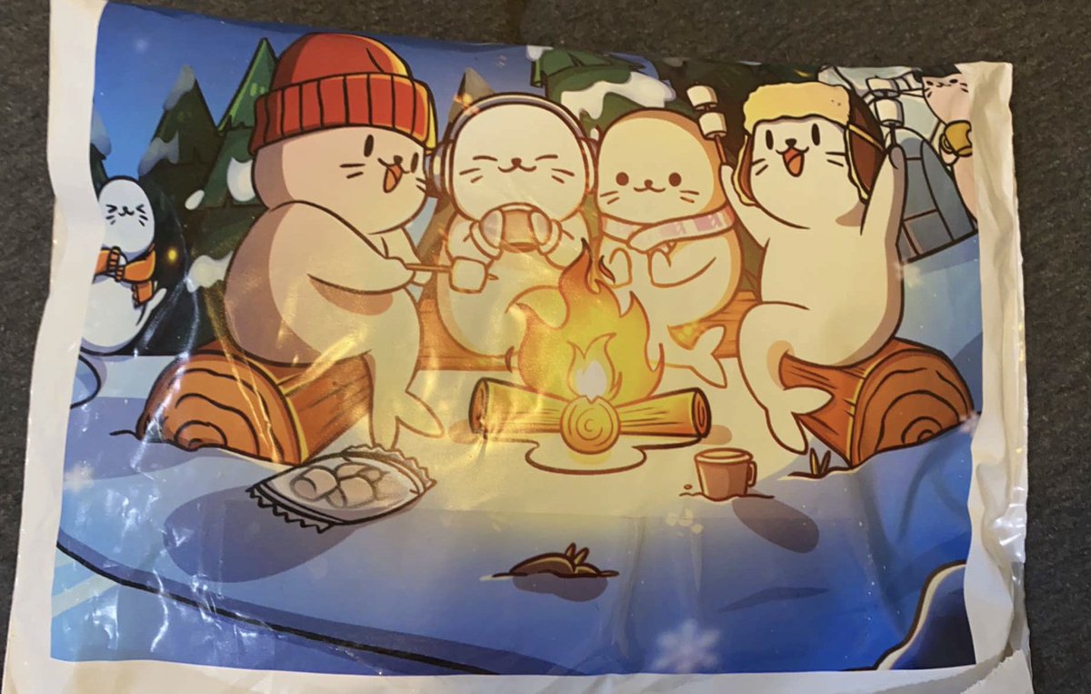 The gift that keeps on giving <a href="/sappyseals/"></a> merch packaging is even 🔥. <a href="/wabdoteth/">wab.eth</a> great job on it and the merch itself is very comfy.