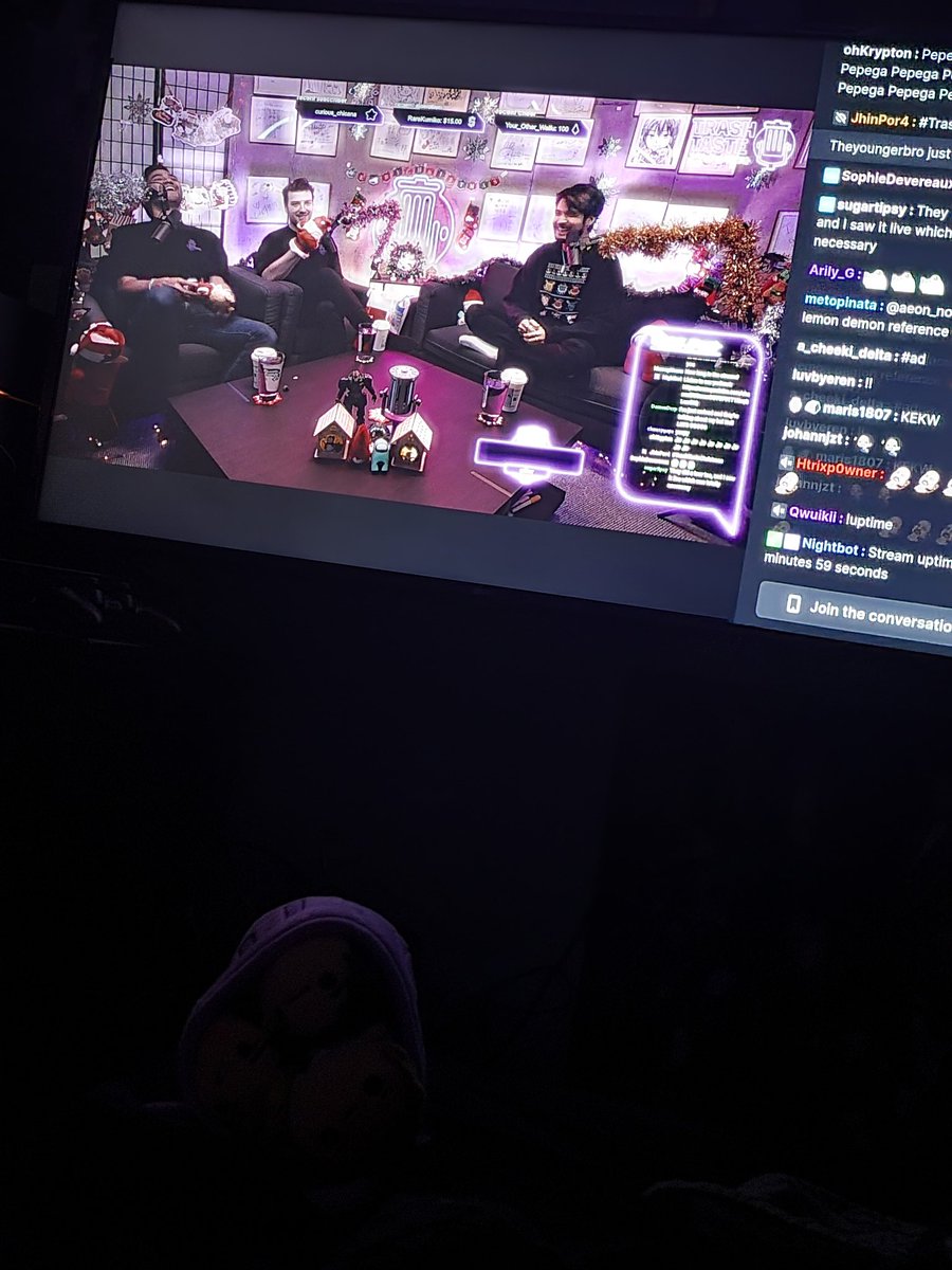 JaiminotJamie's tweet photo. I do be watching you guys when I really should be finishing JOJO's part 6 😂#TrashTasteChristmas https://t.co/tNU27FdjMR